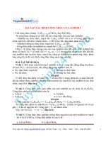 bai tap xac dinh cong thuc cua andehit 