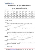 mon hoa huong dan giai chi tiet de minh hoa 2017 