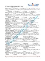 Hóa 12 - 50 bài tập trắc nghiệm thủy phân este có đáp án