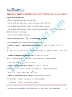 Phương pháp giải bài tập thủy phân este đa chức