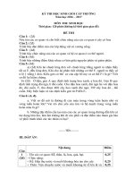 ĐỀ THI HSG cấp TRƯỜNG môn SINH 9 