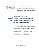BÁO CÁO THỰC TẬP TỐT NGHIỆP, NGÂN HÀNG TMCP Á CHÂU, HUTECH 2016