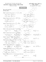 HD trắc nghiệm nguyên hàm