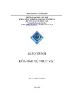 giáo trình hóa Bảo vệ thực vật