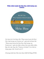 Phần mềm luyện thi hóa học chất lượng cao fomica 