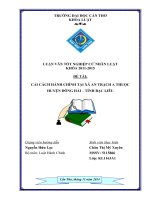 Cải cách hành chính tại xã An Trạch A, Huyện Đông Hải, Tỉnh Bạc Liêu
