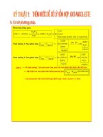 Xử lý hỗn hợp ancol este hóa nâng cao