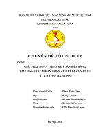 Giải pháp hoàn thiện kế toán bán hàng tại Công ty Cổ phần trang thiết bị và vật tư y tế Hà Nội HAMEDCO