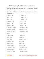 Giải bài tập trang 75 SGK Toán 4: Luyện tập chung