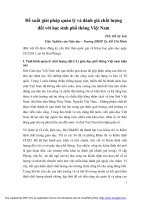 Đề xuất giải pháp quản lý và đánh giá chất lượng đối với học sinh phổ thông Việt Nam