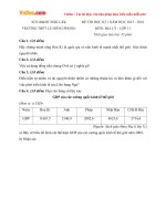 Đề thi học kì 1 môn Địa lý lớp 11 trường THPT Lê Hồng Phong, Đăk Lăk năm học 2015 - 2016