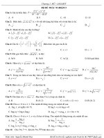 HD trắc nghiệm hàm mũ - logarit