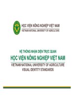 HỆ THỐNG NHẬN DIỆN TRỰC QUAN HỌC VIỆN NÔNG NGHIỆP VIỆT NAM