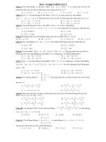 HD trắc nghiệm hình oxyz