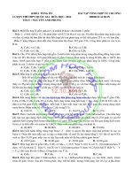 Hóa 11 - Bài tập tổng hợp Hidrocacbon không no