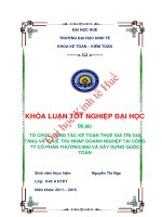 Tổ chức công tác kế toán thuế GTGT và thuế TNDN tại công ty cổ phần thương mại và xây dựng quốc toàn 