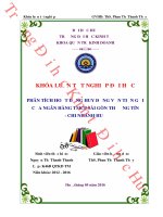 Phân tích hoạt động huy động vốn tiền gửi của ngân hàng TMCP sài gòn thương tín   chi nhánh huế 