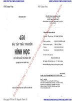 450 bài tập trắc nghiệm hình học luyện thi thpt quốc gia  Bùi Ngọc Anh (Xb 2016)