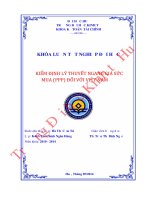 Kiểm định lý thuyết ngang giá sức mua (PPP) đối với việt nam 