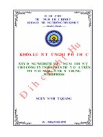 Xây dựng website thương mại điện tử cho công ty trách nhiệm hữu hạn toàn thủy dựa trên phần mềm quản trị nội dung wordpress 
