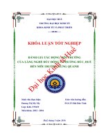 Đánh giá tác động môi trường của làng nghề đúc đồng ở phường đúc, huế đến môi trường xung quanh 