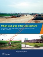 Chiếm đoạt đất đai đô thị hay đô thị hoá công bằng thu hồi đất đai cưỡng chế và sinh kế bền vững ở huế, việt nam 