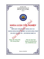 Kiểm soát nội bộ hoạt động cho vay khách hàng doanh nghiệp tại ngân hàng TMCP sài gòn thương tín chi nhánh nghệ an 