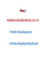 CHƯƠNG 5 hư HỎNG và CÁCH KHẮC PHỤC điều hòa ô tô 