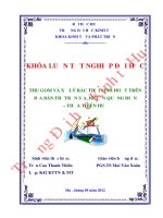 Thu gom và xử lý rác thải sinh hoạt trên địa bàn thị trấn sịa, huyện quảng điền tỉnh thừa thiên huế 