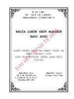 Hoạt động đầu tư trực tiếp ra nước ngoài của tập đoàn viễn thông quân đội viettel 