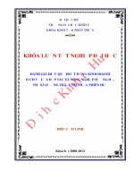 Đánh giá hiệu quả hoạt động kinh doanh dịch vụ của hợp tác xã nông nghiệp hương hồ, thị xã hương trà, tỉnh thừa thiên huế 