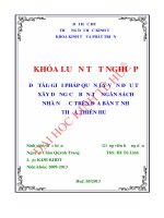 Giải pháp quản lý vốn đầu tư xây dựng cơ bản từ ngân sách nhà nước trên địa bàn tỉnh thừa thiên huế 