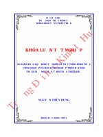 So sánh hiệu quả kinh tế nuôi gà thịt theo hình thức nuôi công nghiệp và bán công nghiệp trên địa bàn thị xã hương thủy, tỉnh thừa thiên huế 