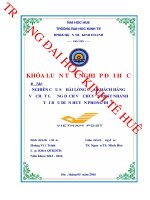 Nghiên cứu sự hài lòng của khách hàng về chất lượng dịch vụ chuyển phát nhanh tại bưu điện huyện phong điền 