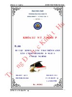 Hiệu quả kinh tế sản xuất rau trên địa bàn xã đức ninh  thành phố đồng hới  tỉnh quảng bình 