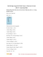 Giải bài tập trang 82, 83 SGK Toán 4: Chia cho số có hai chữ số - Luyện tập (tiếp)