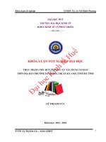 Thực trạng thu hút vốn đầu tư xây dựng cơ bản trên địa bàn phường kỳ thịnh, thị xã kỳ anh, tỉnh hà tĩnh 