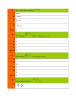 600 Câu trắc nghiệm Tích phân (File Testpro)
