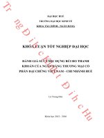 Đánh giá sức chịu đựng rủi ro thanh khoản của ngân hàng thương mại cổ phần đại chúng việt nam   chi nhánh huế 