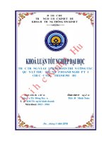 Thực trạng và giải pháp công tác quản lý thuế thu nhập doanh nghiệp tại chi cục thuế thành phố huế 