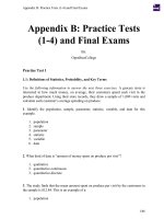 Appendix b  practice tests (1 4) and final exams