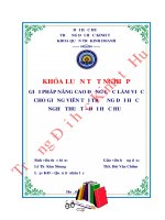 Giải pháp nâng cao động lực làm việc cho giảng viên tại trường đại học nghệ thuật – đại học huế 