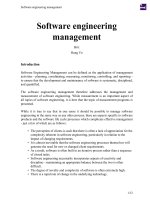 Software engineering management 