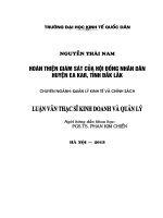 Luận văn thạc sỹ: Hoàn thiện quản lý nhà nước về du lịch trên địa bàn tỉnh Đắk Lắk