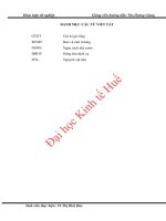 Nghiên cứu công tác kế toán thuế giá trị gia tăng và bảo vệ môi trường tại công ty xăng dầu thừa thiên huế 