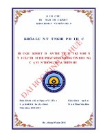 Hiệu quả kinh tế dự án thiết bị tiết kiệm điện tại các trạm thu phát sóng thông tin di động của viễn thông thừa thiên huế 