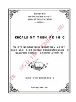 Kế toán nghiệp vụ thanh toán không dùng tiền mặt tại ngân hàng nông nghiệp và phát triển nông thôn chi nhánh nam sông hương   thừa thiên huế 