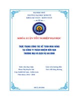 Thực trạng kế toán mua hàng tại công ty trách nhiệm hữu hạn thương mại và dịch vụ an bình 