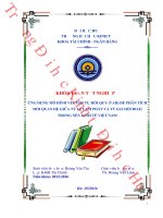 Ứng dụng mô hình vector tự hồi quy (VAR) để phân tích mối quan hệ giữa tỷ lệ lạm phát và tỷ giá hối đoái trong nền kinh tế việt nam 