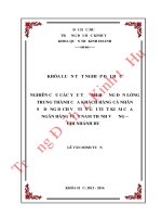 Nghiên cứu các yếu tố ảnh hưởng đến lòng trung thành của khách hàng cá nhân sử dụng dịch vụ tiền gửi tiết kiệm của ngân hàng việt nam thịnh vượng   chi nhánh huế 